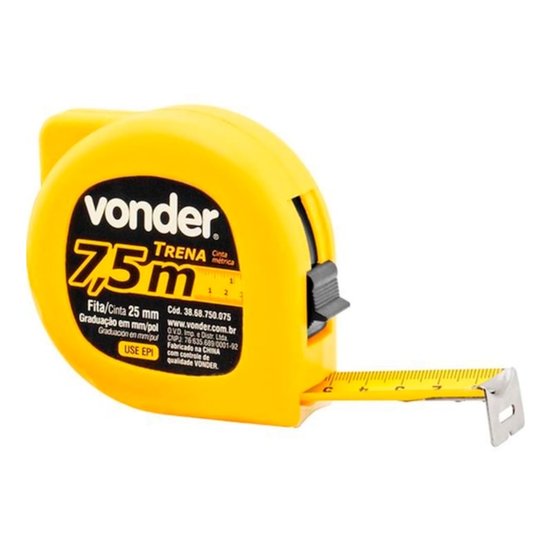 Trena De Aço 7,5m Vonder Vonder