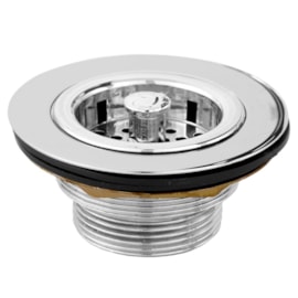 Válvula para Pia de Cozinha Metal Cromado Curta 3.1/2" Imperatriz Válvula para Pia de Cozinha Metal Cromado Curta 3.1/2" Imperatriz