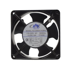 Ventilador de Painel 120x120x38 110/220V Embutido Rolamento Maxtech Ventilador de Painel 120x120x38 110/220V Embutido Rolamento Maxtech