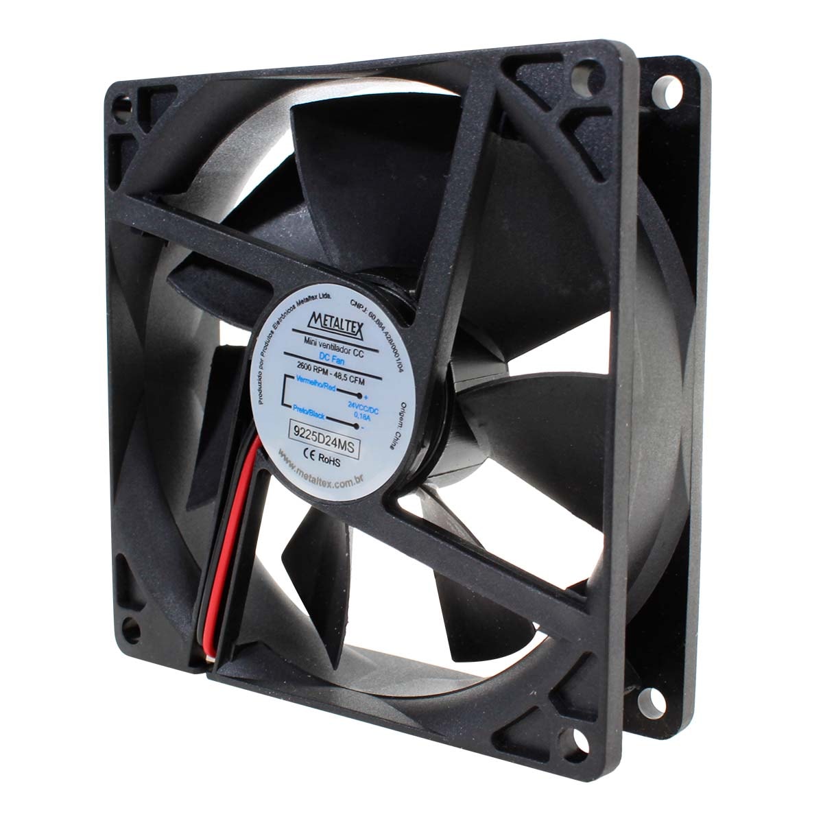 Ventilador De Painel 172x150x51Mm Bivolt 17251Abhsl Sleev Metaltex