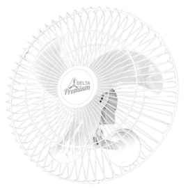 Ventilador de Parede Premium 60cm Branco Bivolt Venti-Delta Ventilador de Parede Premium 60cm Branco Bivolt Venti-Delta
