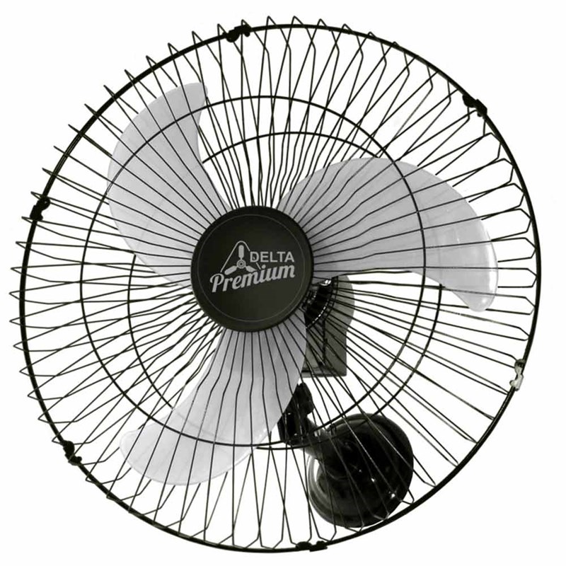 Ventilador de Parede Premium 60cm Preto Bivolt Venti-Delta