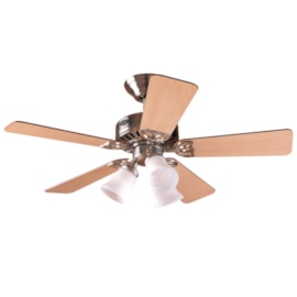Ventilador de Teto Beacon Hill Niquel 5 Pás Cerejeira/Maple 220V Hunter Ventilador de Teto Beacon Hill Niquel 5 Pás Cerejeira/Maple 220V Hunter