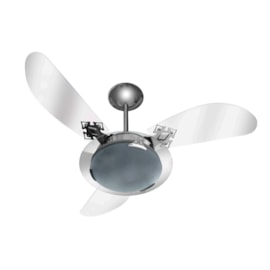 Ventilador de Teto Delta Clean 3 Pás Transparente 127V Venti-Delta Ventilador de Teto Delta Clean 3 Pás Transparente 127V Venti-Delta