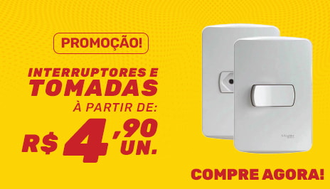 Interruptores Tomadas e Plugs em Promoção